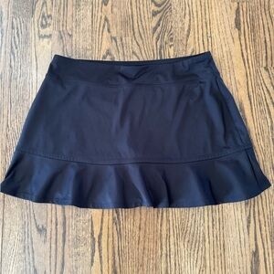 Black Ruffle Hem Tommy Bahama Active Skirt, Size XL